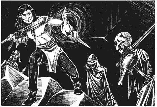 Иллюстрация к книге — Тайна серых пещер [book-illustration-22.webp]