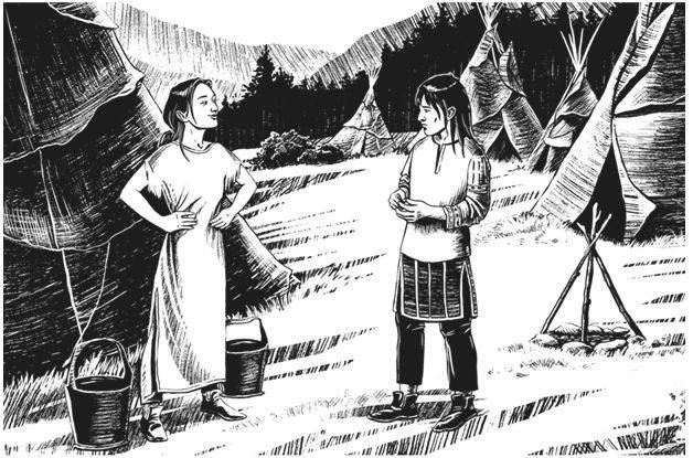 Иллюстрация к книге — Тайна серых пещер [book-illustration-4.webp]