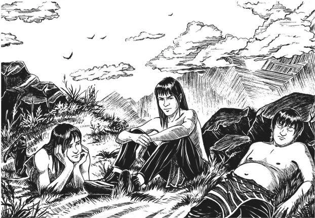 Иллюстрация к книге — Тайна серых пещер [book-illustration-5.webp]