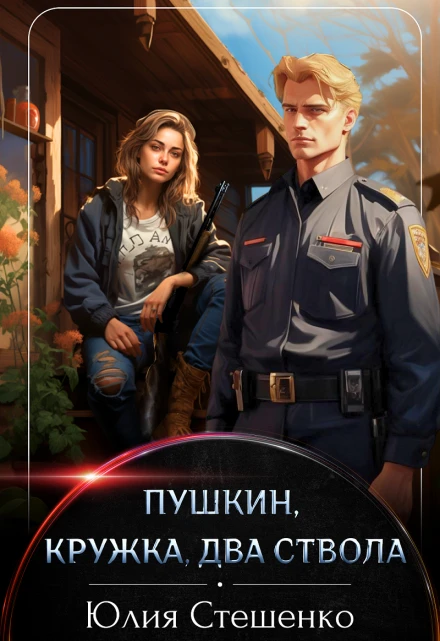 Книга Пушкин, кружка, два ствола