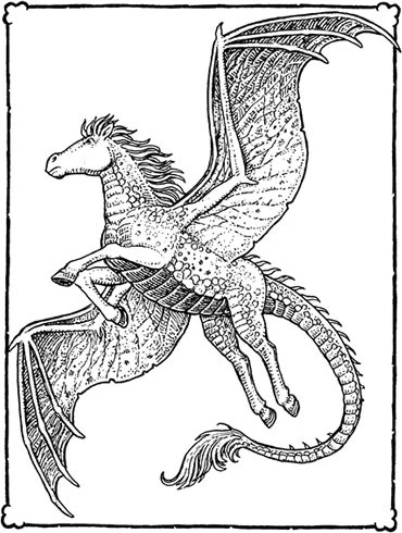 Иллюстрация к книге — Сфинкс, дракон и девочка с птицей [book-illustration-47.webp]