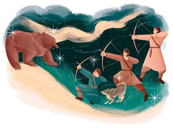 Иллюстрация к книге — Мифы северных народов России для детей [book-illustration-39.webp]