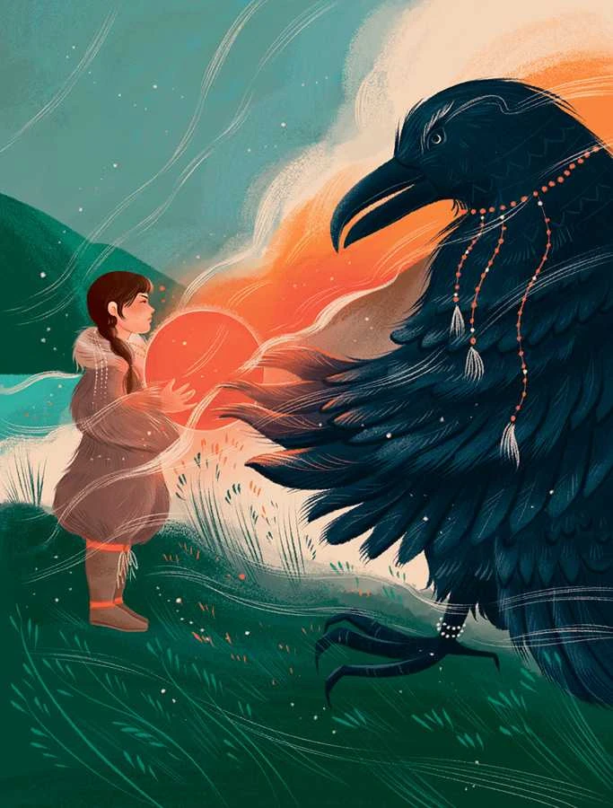 Иллюстрация к книге — Мифы северных народов России для детей [book-illustration-43.webp]