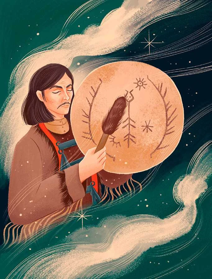 Иллюстрация к книге — Мифы северных народов России для детей [book-illustration-53.webp]