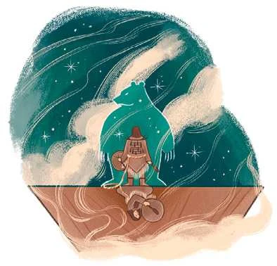 Иллюстрация к книге — Мифы северных народов России для детей [book-illustration-54.webp]