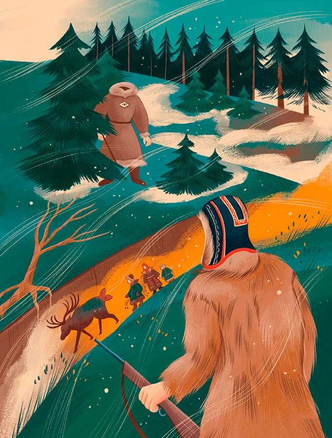 Иллюстрация к книге — Мифы северных народов России для детей [book-illustration-71.webp]